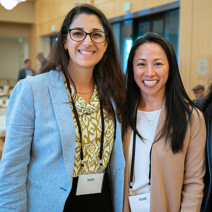 Two attendees at the COCG conference